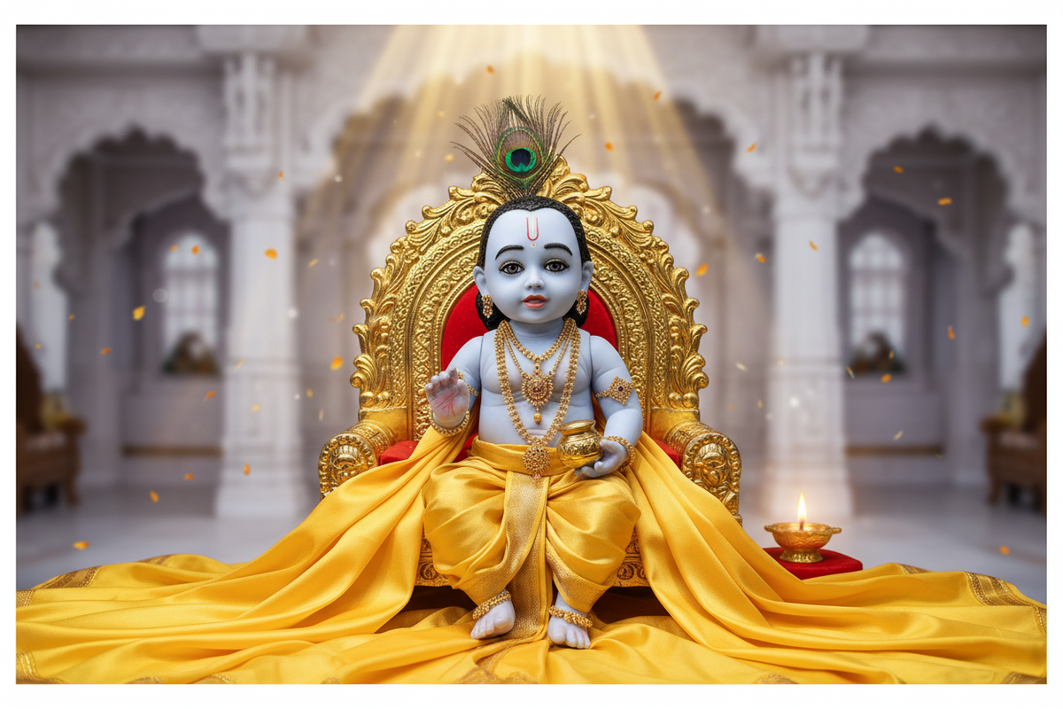 Silicone Bal Gopal & Krishna Idols