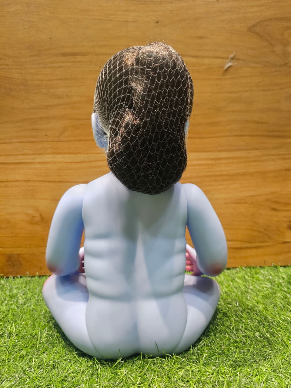 22-Inch Realistic Silicone Lala Krishna Idol | Bal Gopal Doll for Pooja, Janmashtami & Gifting