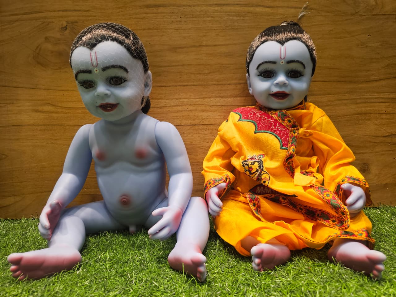 22-Inch Realistic Silicone Lala Krishna Idol | Bal Gopal Doll for Pooja, Janmashtami & Gifting