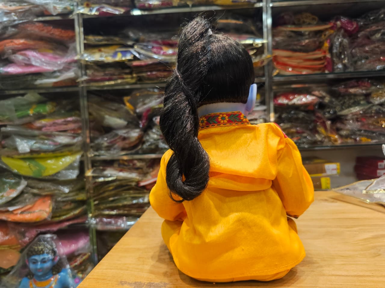 22-Inch Realistic Silicone Lala Krishna Idol | Bal Gopal Doll for Pooja, Janmashtami & Gifting