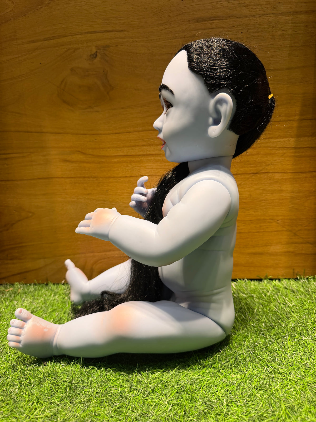 *New* 23-Inch Realistic Silicone Lala Krishna Idol | Bal Gopal Doll for Pooja, Janmashtami & Gifting